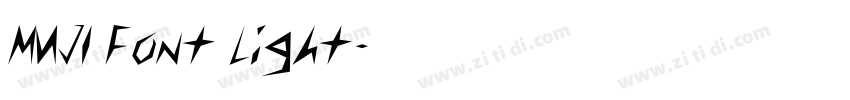 MUJI Font Light字体转换
